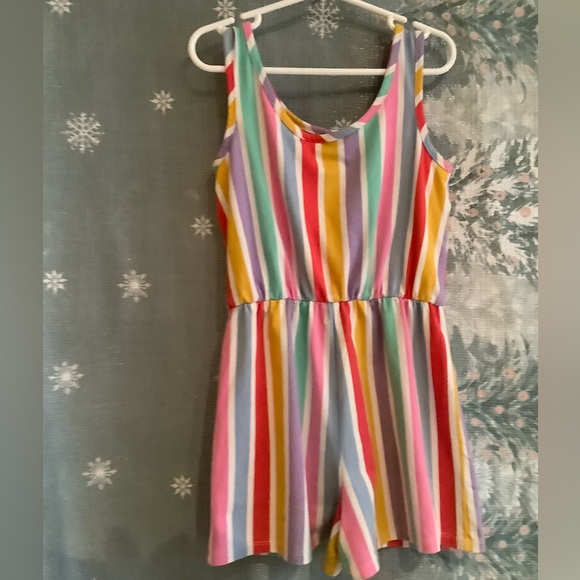 Colorful Striped Kids Romper - Picture 2 of 4